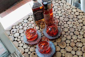 My House by Marine whiskey glasses Elegant Whiskey Tumbler With Inside Mountain Motif- Set for Cocktail Lovers and Father’s Day Gift