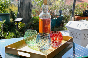 My House by Marine whiskey glasses The Hand Cut Edo Kiriko Style Crystal Old Fashioned Whiskey Glass