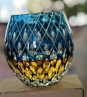 My House by Marine whiskey glasses The Hand Cut Edo Kiriko Style Crystal Old Fashioned Whiskey Glass