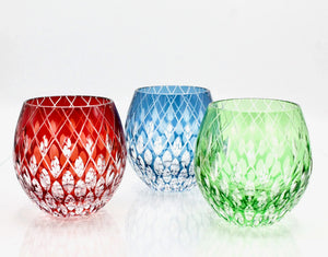 My House by Marine whiskey glasses The Hand Cut Edo Kiriko Style Crystal Old Fashioned Whiskey Glass