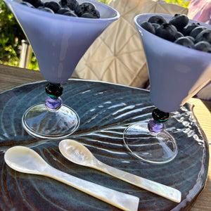 My House by Marine Wine glasses sets Set of 6 Mauve Opaline Stemware For The Elegant & Contemporary Table